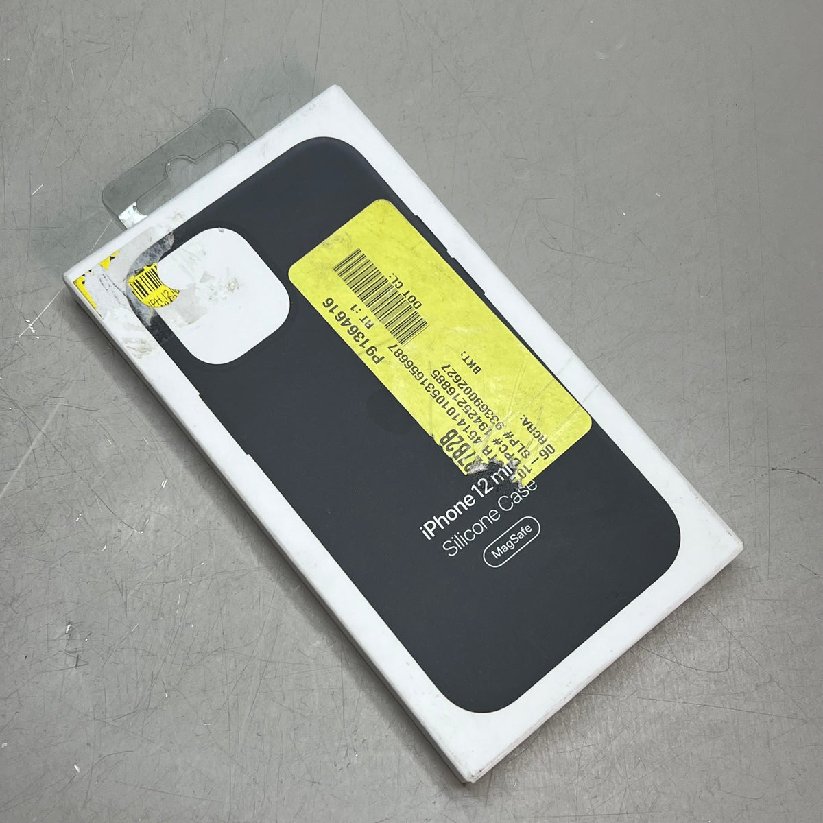Apple iPhone 12 Mini Silicone MagSafe Case — Black (Return)
