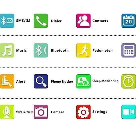 Bluetooth Smartwatch with Camera & Activity Tracking