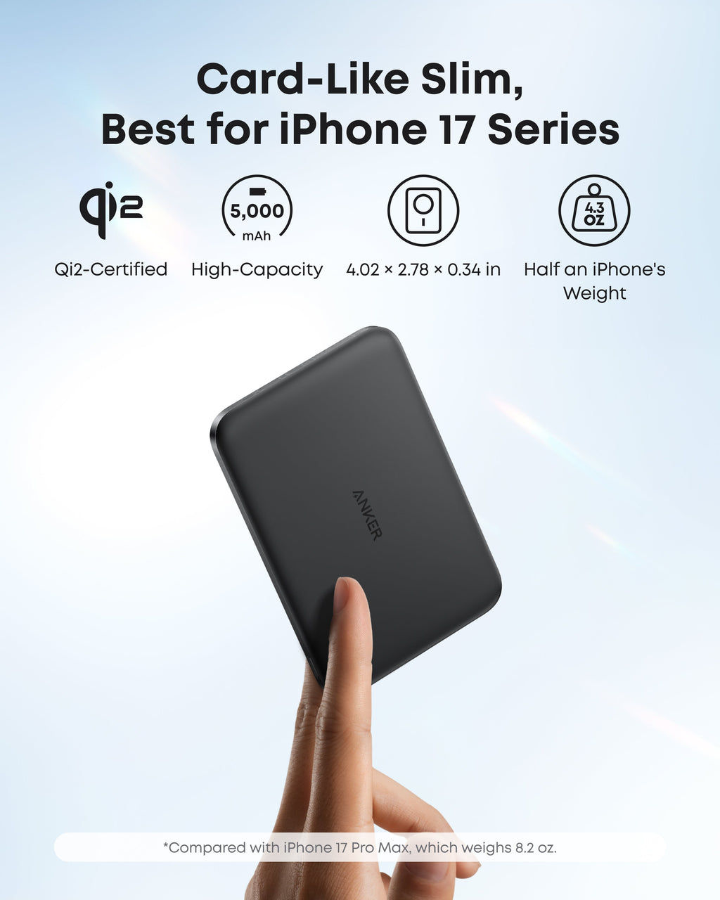 Anker MagGo 5K Slim Magnetic Power Bank