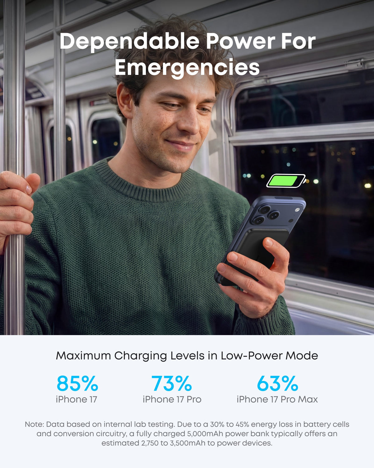 Anker MagGo 5K Slim Magnetic Power Bank