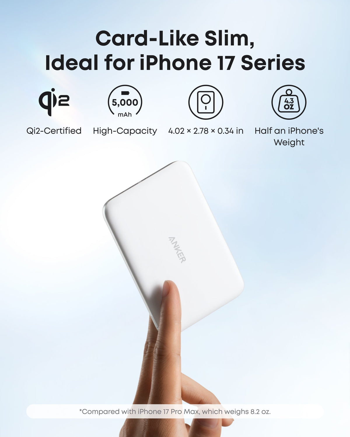 Anker MagGo 5K Slim Magnetic Power Bank