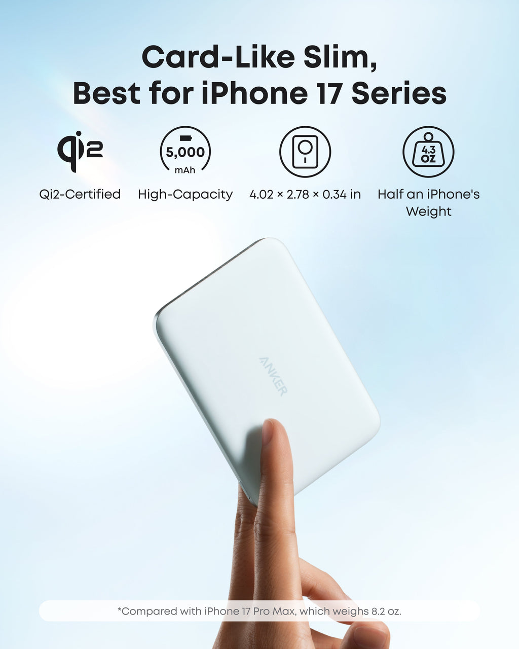 Anker MagGo 5K Slim Magnetic Power Bank