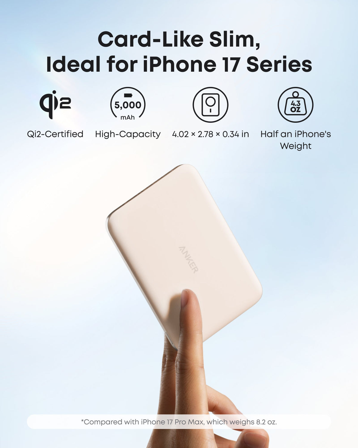 Anker MagGo 5K Slim Magnetic Power Bank