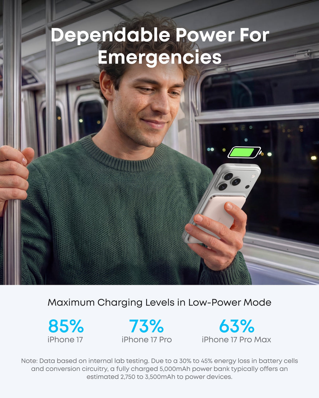 Anker MagGo 5K Slim Magnetic Power Bank