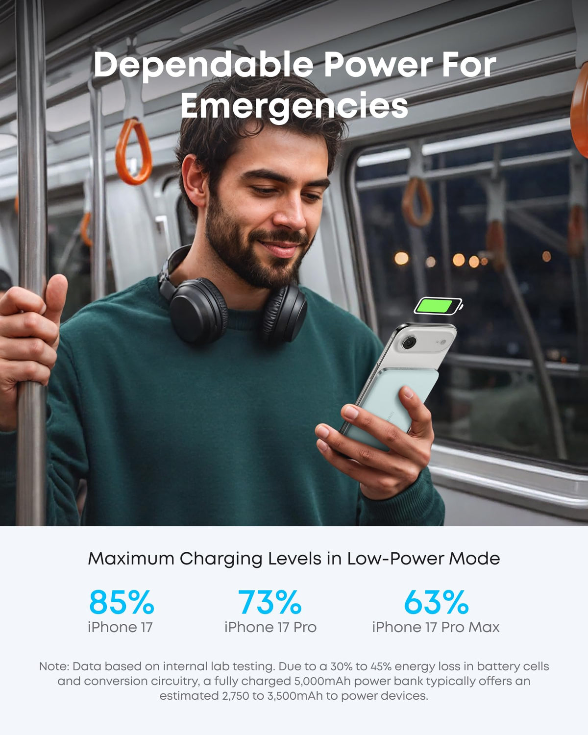 Anker MagGo 5K Slim Magnetic Power Bank