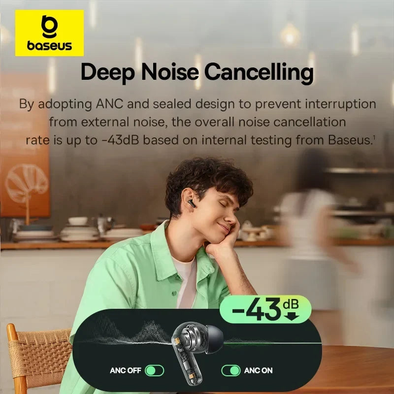 Baseus Bass EP10 NC True Wireless ANC Earbuds