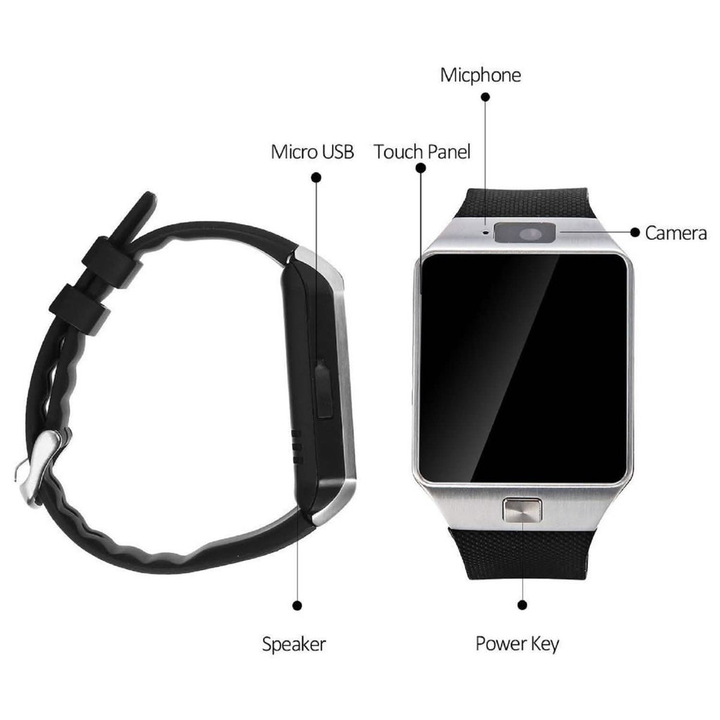 Bluetooth Smartwatch with Camera & Activity Tracking