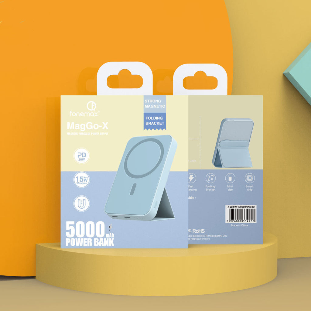 5000mAh Magnetic Wireless Power Bank with Stand