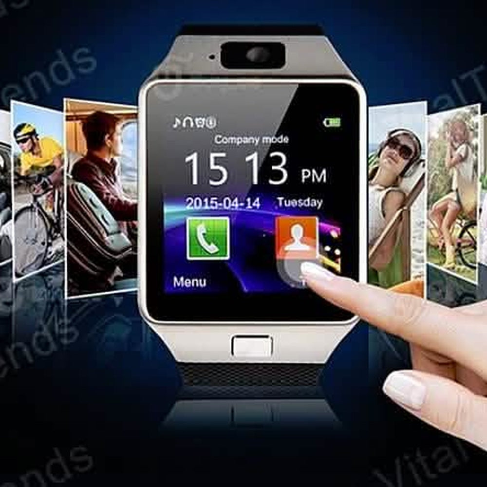Bluetooth Smartwatch with Camera & Activity Tracking