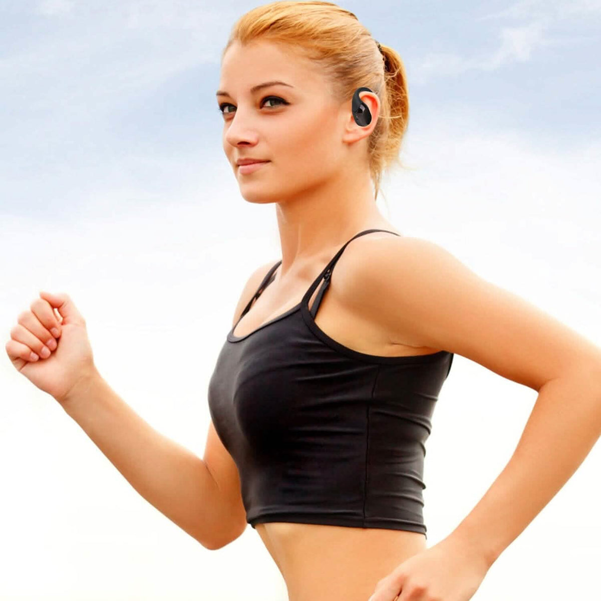 Open-Ear Bluetooth 5.4 Earbuds with LED Charging Case